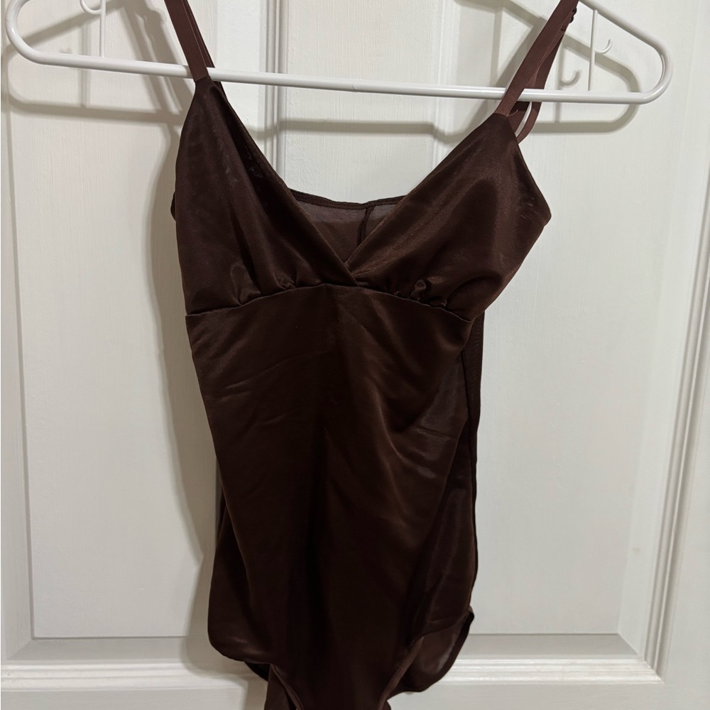 SKIMS Brown Shapewear Bodysuit